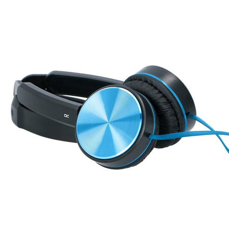 Grundig - Skládací sluchátka do uší (modrá)