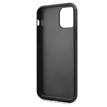 Karl Lagerfeld Double Layers Glitter Signature Case - iPhone 11 Case (Black)
