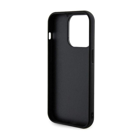 Guess Paillettenschrift Metall - iPhone 13 Pro Tasche (schwarz)