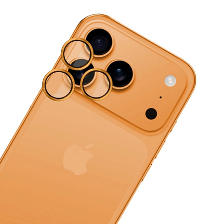 3mk HARDY Lens Protection Pro - Kameraschutzglas für iPhone 17 Pro / iPhone 17 Pro Max (Orange)