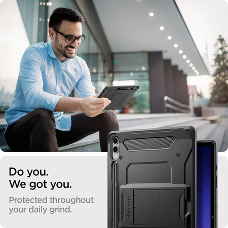 Spigen Tough Armor Pro - tok Samsung Galaxy Tab S9+ 12.4" (fekete)