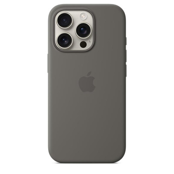 Apple Silikonhülle - Silikonhülle mit MagSafe für iPhone 16 Pro (Mountain Grey)