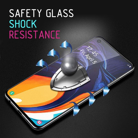 Crong 7D Nano Flexible Glass - 9H hybridní sklo přes celou obrazovku pro iPhone SE (2022/2020) / 8 / 7 (Black)