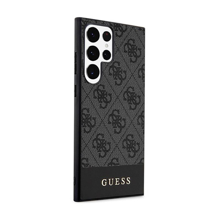 Guess 4G Bottom Stripe Metal Logo Collection - Samsung Galaxy S24 Ultra Case (black)