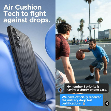 Spigen Liquid Air - Case for Samsung Galaxy A55 5G (Matte Black)