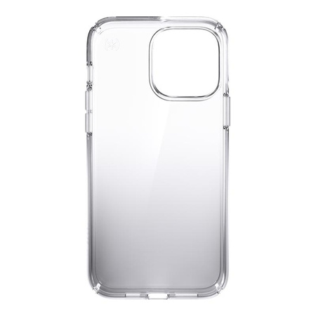 Speck Presidio Perfect-Clear + Ombre - Coque pour iPhone 13 Pro Max / iPhone 12 Pro Max avec revêtement MICROBAN (Clear/Atmosphere Fade)