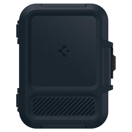 Spigen Lock Fit MagSafe - Magnetische Brieftasche (Metall Schiefer)