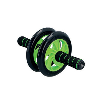 Dunlop - Bauchmuskeltrainingsrolle mit zwei Rädern (grün)