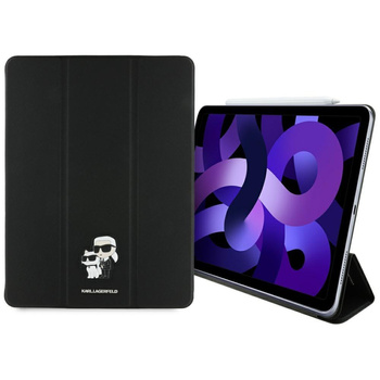 Karl Lagerfeld Book Cover Saffiano Magnetic Karl & Choupette - Case iPad Air 13” M3 (2025) / iPad Air 13” M2 (2024) (black)