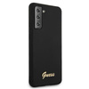 Guess Silicone Script Metal Logo - Etui Samsung Galaxy S21 (czarny)