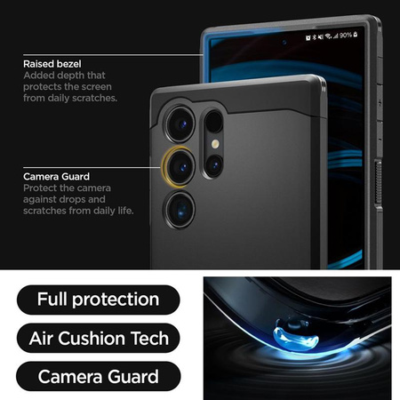 Spigen Tough Armor - pouzdro pro Samsung Galaxy S24 Ultra (černé)