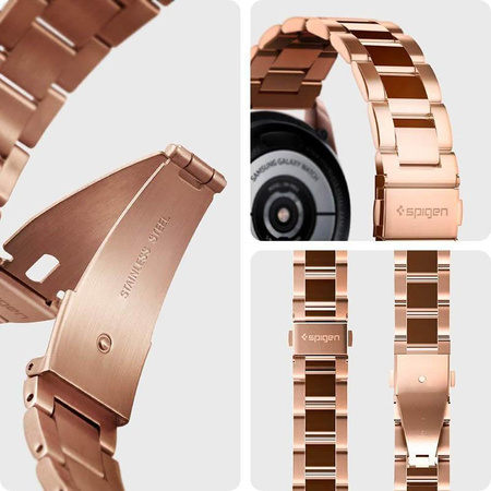 Spigen Modern Fit Band - Bracelet for Samsung Galaxy Watch 4 / 5 / 5 Pro / 6 (Pink Gold)