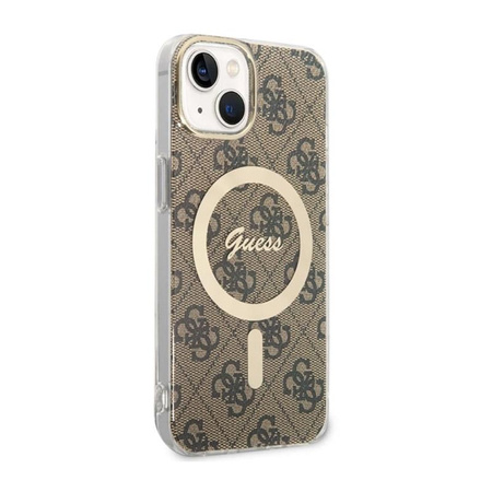 Guess 4G MagSafe - iPhone 14 Case (Brown)