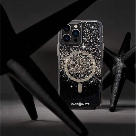 Case-Mate Karat MagSafe - Coque pour iPhone 14 Pro Max décorée avec de l'onyx (Onyx)