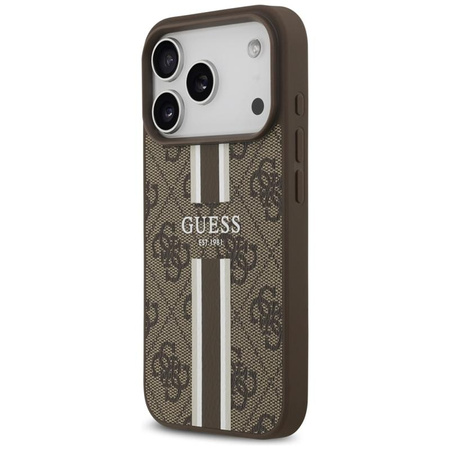 ETUI MAGSAFE GUESS DO IPHONE 17 PRO BRĄZOWE CASE MAGNETYCZNE ELEGANCKIE