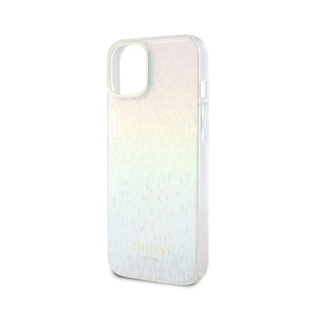 Guess IML Faceted Mirror Disco Iridescent - iPhone 15 Case (Iridescent)