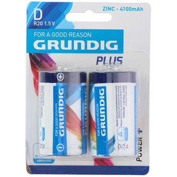 Grundig - Zink D / R20 1,5V 4100mah Akku 2 Stk.