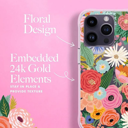 Rifle Paper Clear MagSafe - iPhone 14 Pro Case (Garden Party Blush)