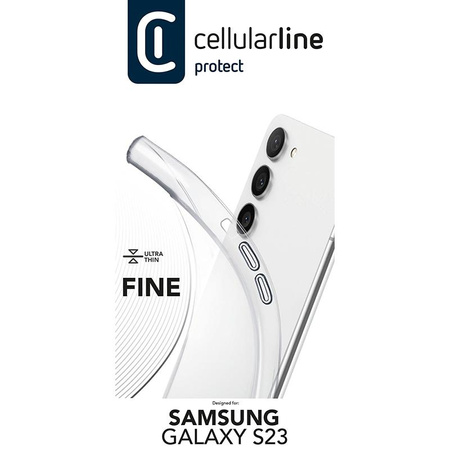 Cellularline Fine - Pouzdro pro Samsung Galaxy S23 (průhledné)