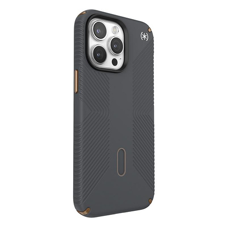 Speck Presidio2 Grip ClickLock & MagSafe - iPhone 15 Pro Max Tasche (Holzkohle Grau / Cool Bronze)