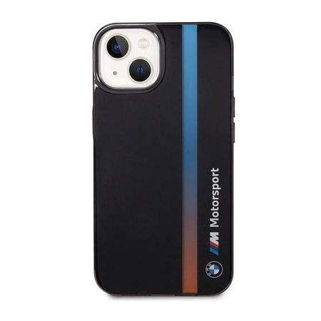 BMW Tricolor Stripe - Coque pour iPhone 14 (Noir)