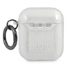 Karl Lagerfeld Choupette Head Glitter - Airpods tok (ezüst)