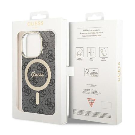Guess 4G MagSafe - Étui pour iPhone 13 Pro (Noir)