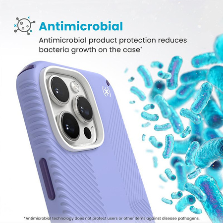 Speck Presidio2 Grip ClickLock & MagSafe - Coque iPhone 16 Pro Max (Future Lavender / Cassis Purple / White)