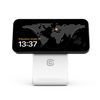 Crong MagSpot Stand - 2-in-1 drahtloses Ladegerät mit MagSafe für iPhone und AirPods (weiß)