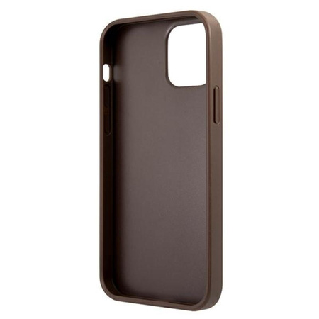 Guess 4G Printed Stripe Etui iPhone 12 / iPhone 12 Pro (brązowy)