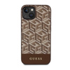 Guess GCube Stripes MagSafe - iPhone 14 Plus Case (Brown)