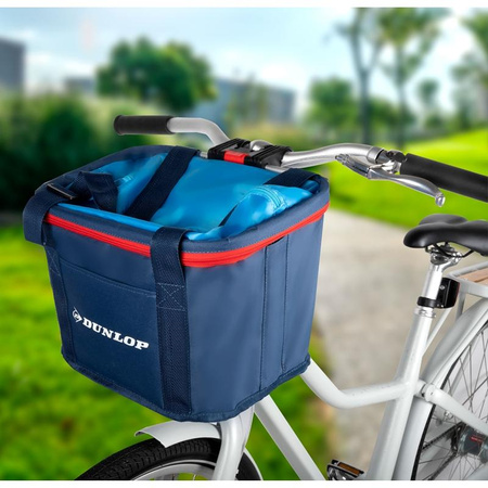 Dunlop - Fahrradkorb / Tasche (blau)