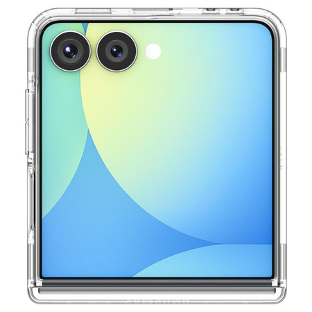 Spigen Ultra Hybrid Pro Mag MagSafe – Pouzdro pro Samsung Galaxy Z Flip 7 (Čiré/Bílé)