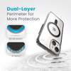 Speck Presidio Perfect-Clear ClickLock & MagSafe - pouzdro iPhone 16e / iPhone 15 / iPhone 14 / iPhone 13 (čiré / matně černé / břidlicově šedé)