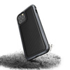 X-Doria Raptic Lux - Alumínium tok iPhone 12 Pro Max készülékhez (Cseppteszt 3m) (fekete szénszálas)