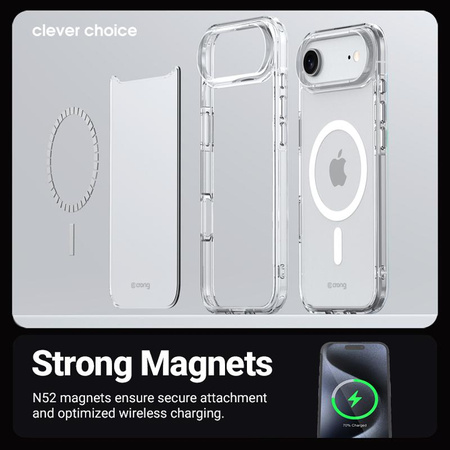 Transparente magsafe Hülle für iPhone 17 PRO MAX crong farblos magnthetic