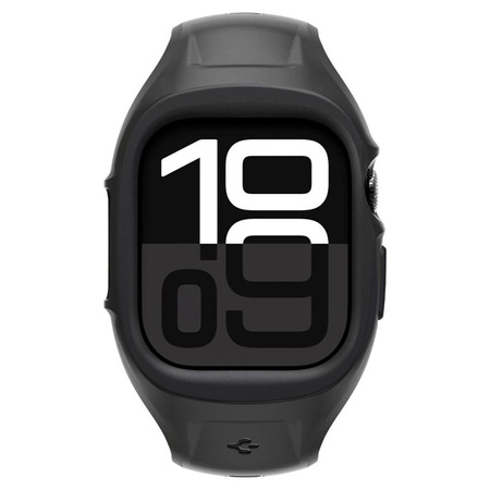 Spigen Liquid Air Pro - Bracelet avec étui pour Apple Watch 10 46 mm (Noir mat)