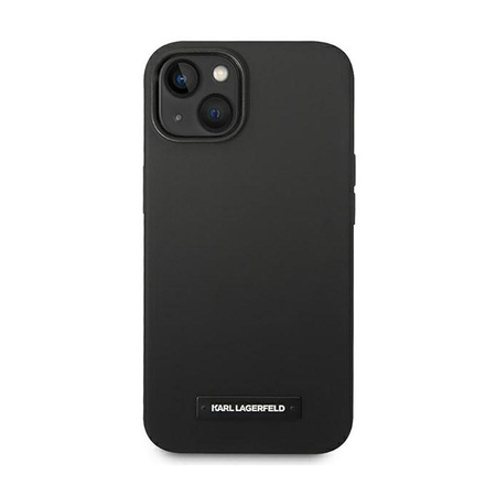 Karl Lagerfeld Silicone Plaque Magsafe - iPhone 14 Case (black)