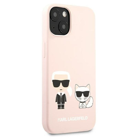 Karl Lagerfeld Slilicone Karl & Choupette - iPhone 13 Mini Case (pink)