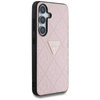 Guess Hot Stamp 4G Pattern Triangle Metal Logo - pouzdro pro Samsung Galaxy S25 (růžové)