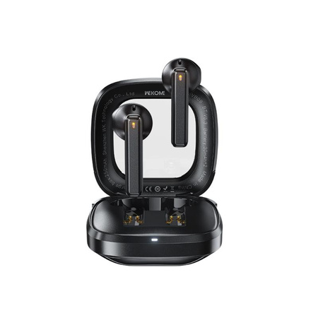 WEKOME VB09 Cyerin Series - V5.3 TWS casque sans fil Bluetooth avec étui de chargement (Noir)