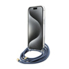 Guess Crossbody Cord 4G Print - pouzdro pro iPhone 15 Pro (modré)