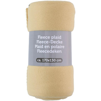Couverture en polaire 170x130 cm (jaune)