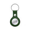 Crong Leather Case with Key Ring - Leather protective key ring case for Apple AirTag (green)