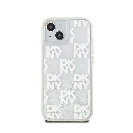 DKNY Liquid Glitter Multilogo - iPhone 15 / 14 / 13 Case (white)