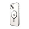Speck Presidio Perfect-Clear MagSafe - Tasche für iPhone 16e / iPhone 15 / iPhone 14 / iPhone 13 (Clear / Chrome Finish / Serene Silver)
