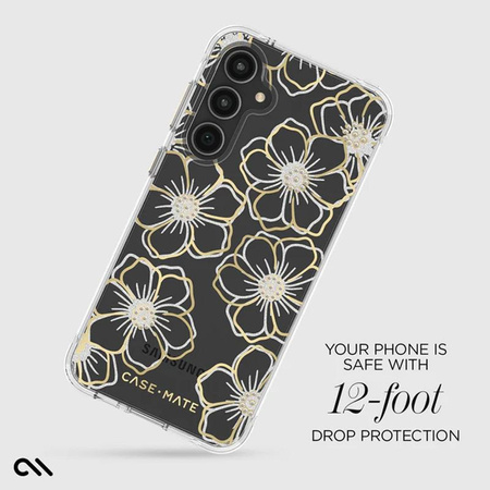 Case-Mate Floral Gems - Samsung Galaxy S23 FE 5G Case (Gold)