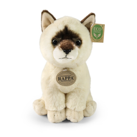 Rappa – Realistisches Plüsch-Maskottchen, Ragdoll-Katze, sitzend, 23 cm, umweltfreundliche Soft-Kollektion