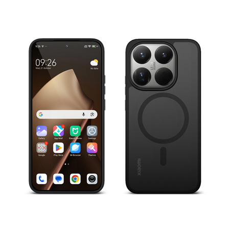 Crong Hybrid Matte Magnetic - Xiaomi 15T MagSafe tok (fekete)