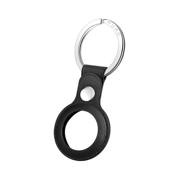 Puro SKY Case - Porte-clés Apple AirTag en cuir écologique (noir)